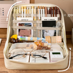 Portable Stationery Bag Pencil Case Large Capacity Organizer