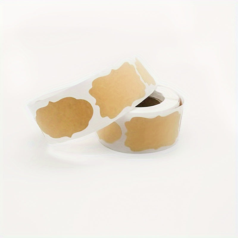 Cowhide Paper Packaging Sticker