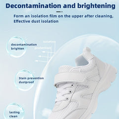 100g Shoe Cleaning Cream Whitening Yellowing Remover with Brush