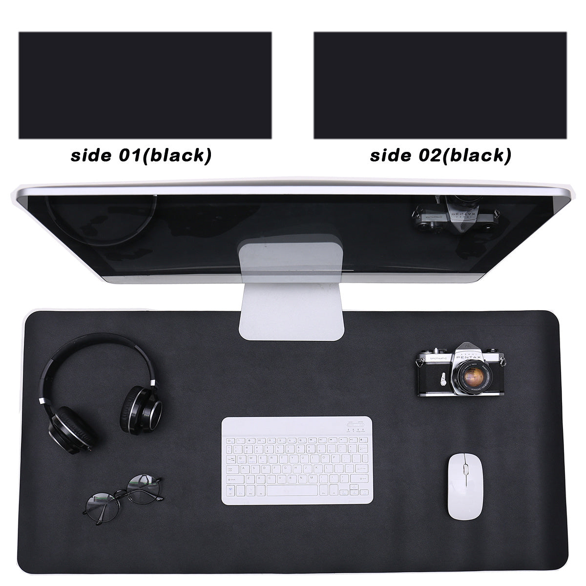 Double Side PU Mouse Pad Desk Mat 5 Colors