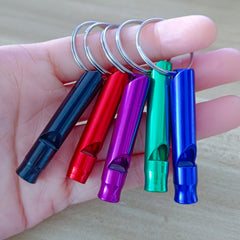 5pcs set Emergency Survival Whistle with Keychain, High Decibel Sound Safety