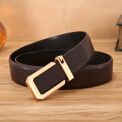 Men's Leather Buckle Belt Business Casual Belts Father's Christmas Birthday Gift