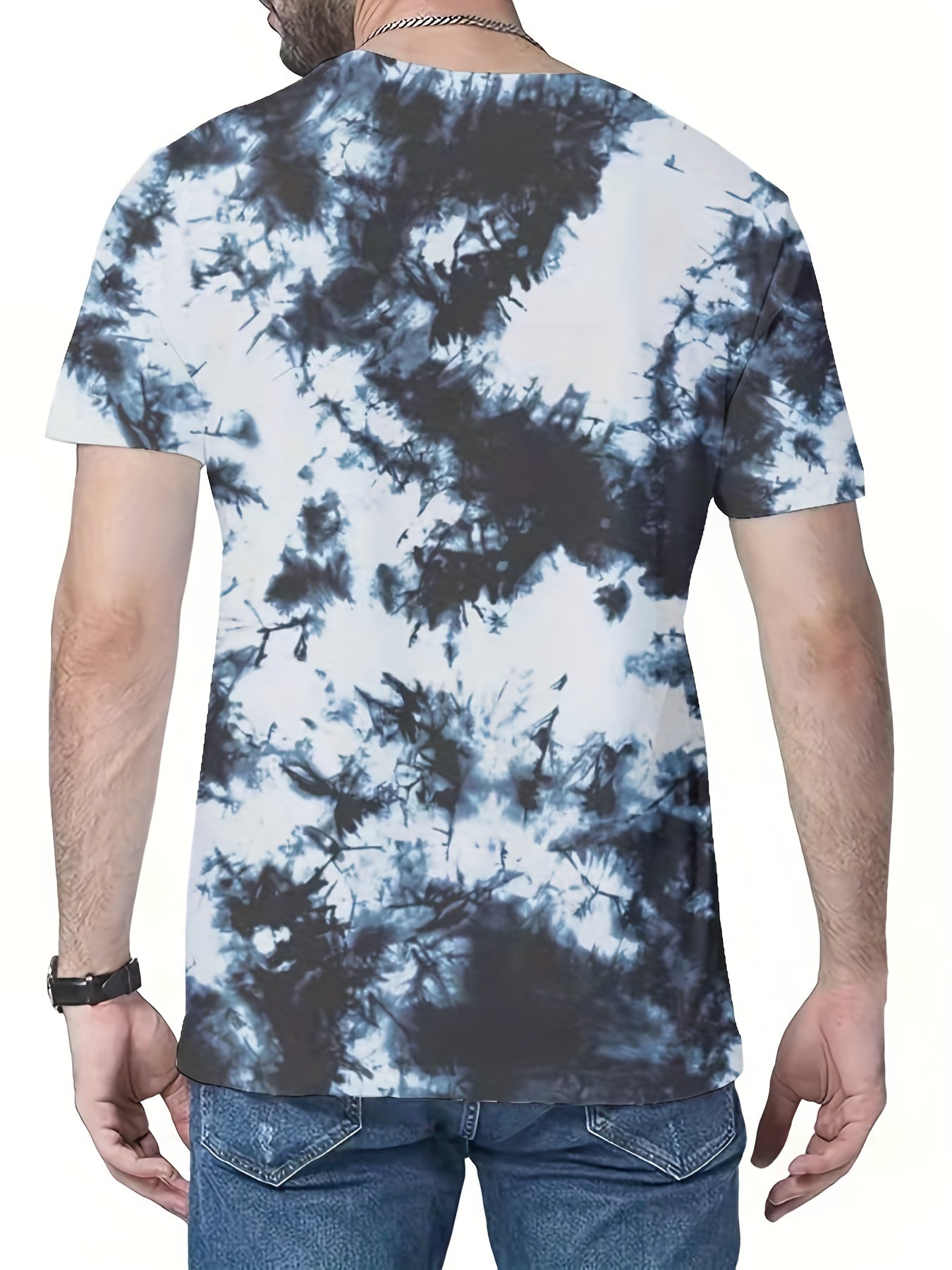 Men's Tie Dye T shirt Casual Comfy Tees For Summer