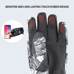 NEWTAG Thermal Gloves Waterproof Fleece Touch Screen Motorcycle Gloves
