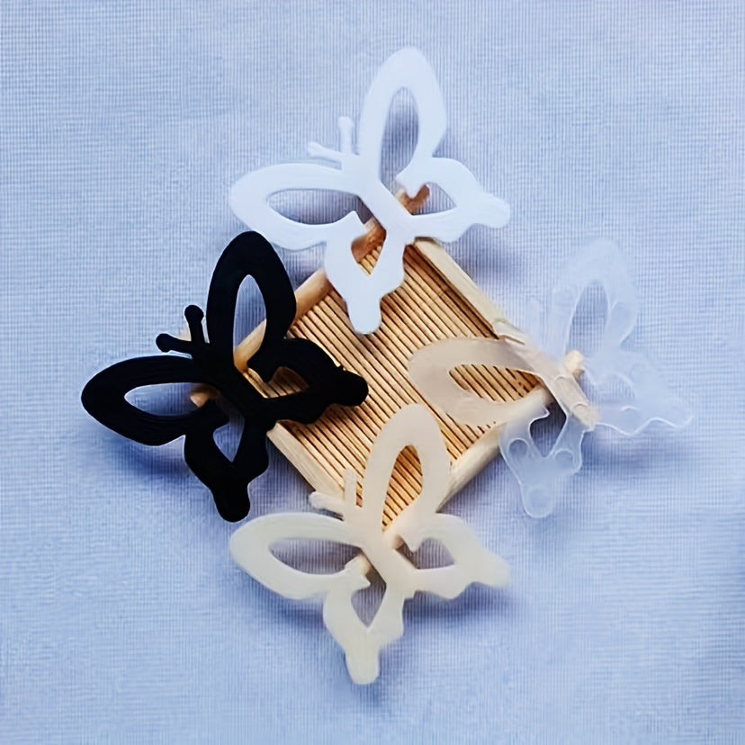 4pcs Butterfly Bra Strap Clips Non-slip Buckle Women's Lingerie Accessory
