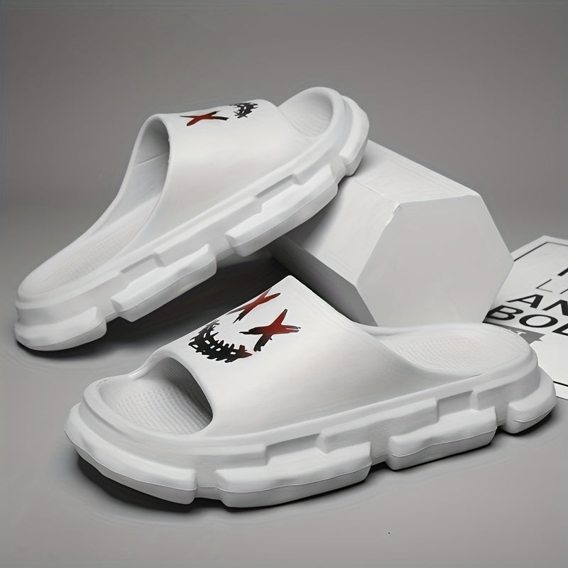 Men's Non Slip Platform Slides Soft Sole Cloud Slides Indoor Outdoor