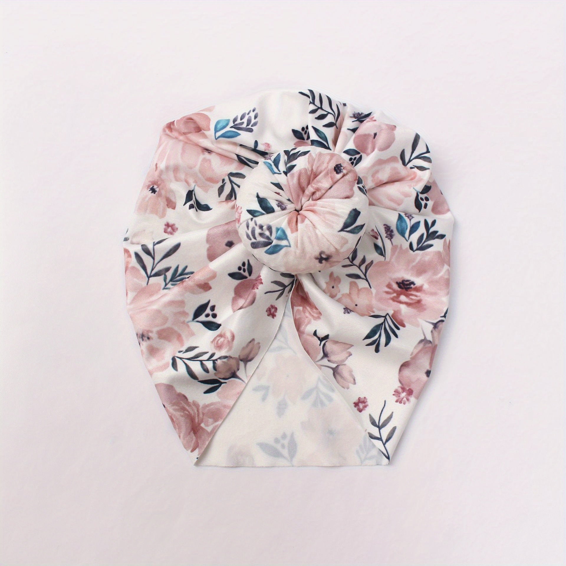 Donuts Baby Bandanas Hat With Flower Print