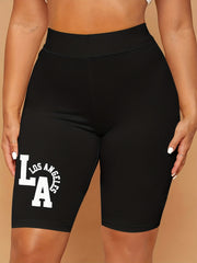 Stretchy High Waist Yoga Shorts Women's Clothing