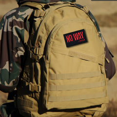 No Way Morale Patches w/ Hook & Loop for Caps Vests Backpacks