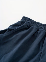 Casual Elastic Waist Cargo Shorts with Pockets