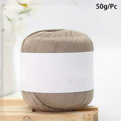 1pc Silk Thread No 6 Lace Thread for Hand Knitting Crocheting DIY 60g pc
