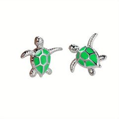 Colorful Turtles Stud Earrings for Girls
