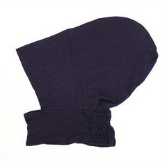 Solid Elastic Inner Cap Turban Head Wraps Casual Underscarf