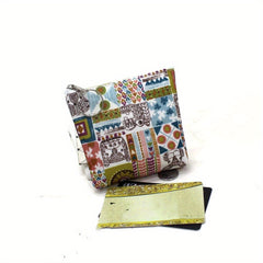 Rural Art Printing Wallet Coin Purse Girl Card Case Key Bag