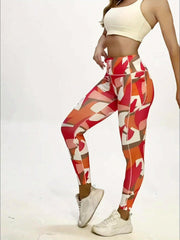 Colorblock Slim Fit Yoga Pants High Stretch Tummy Control Workout Yoga Leggings
