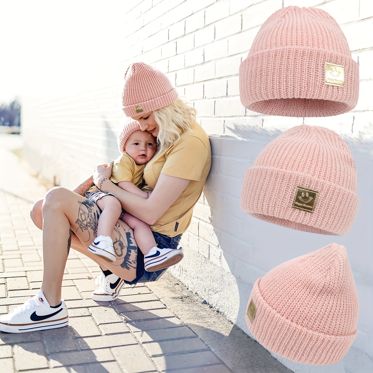 Woven Winter Hats for Baby Boy & Girl 0-3 Years