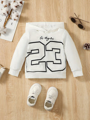 Boys Casual Pullover Hooded Long Sleeve Sweatshirt For Spring Fall Kids Clothing