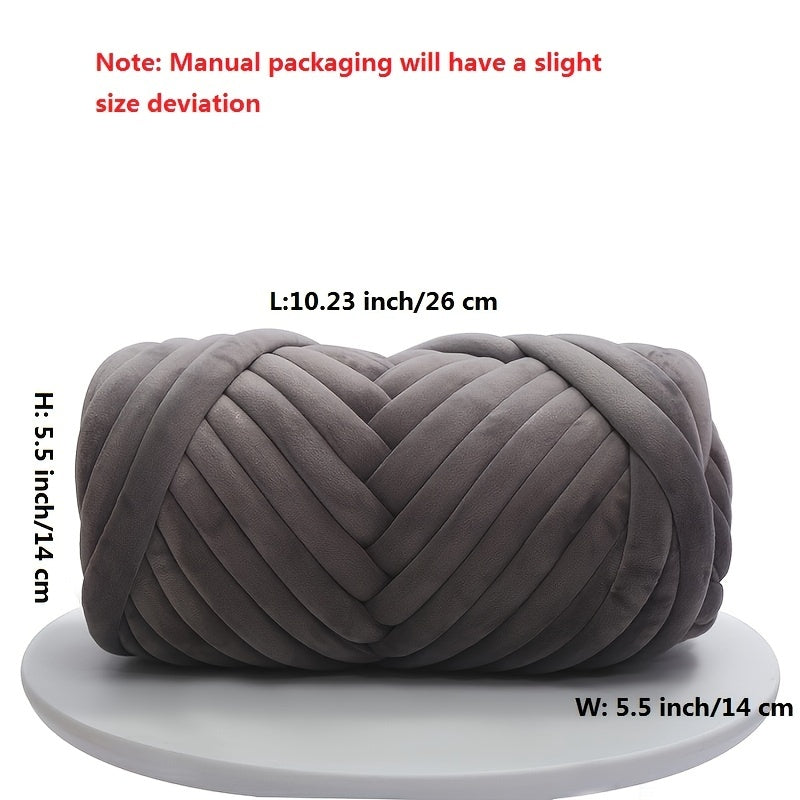 Chunky Knit Yarn Velvet Bulky Big Cotton Tube Thick 17 6oz
