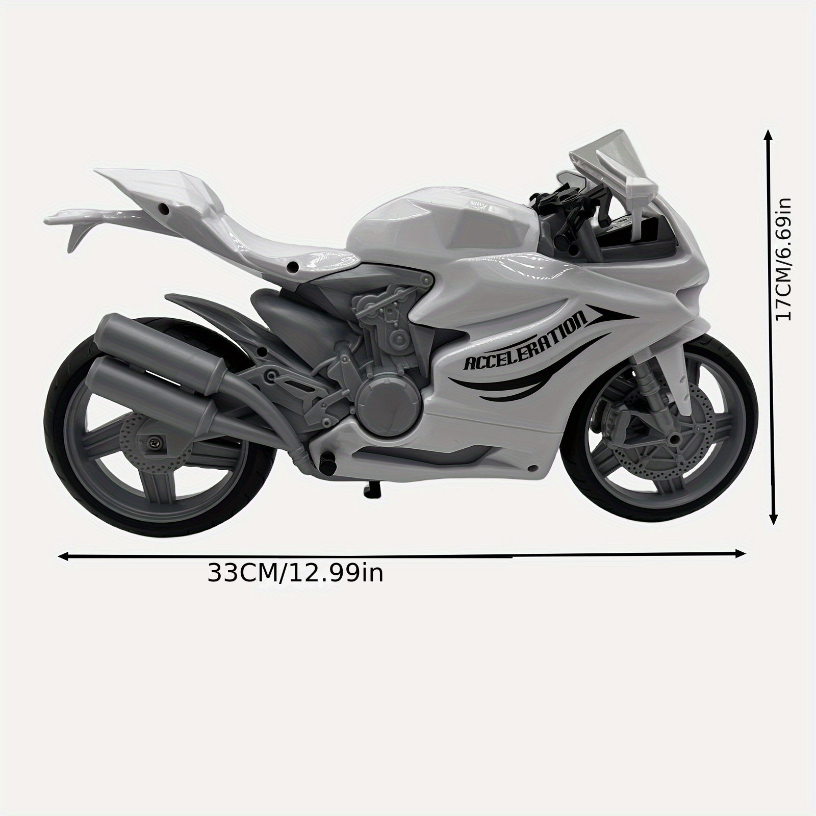 Sliding Simulation Motorcycle Doll Joint Bendable Motorcycle
