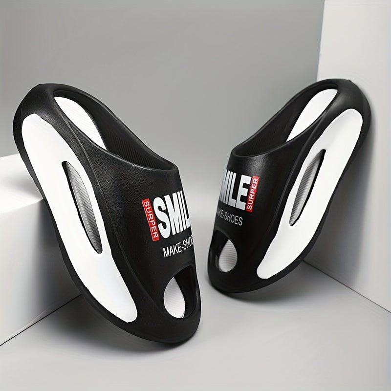 Men's Platform Slides Comfortable Non Slip Cloud Slippers