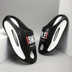 Men's Platform Slides Comfortable Non Slip Cloud Slippers