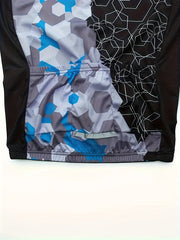 Men's Geometric Graphic Cycling Jersey Quick Dry Breathable Shirt