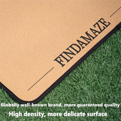 Non Slip Cork Yoga Mat with Yoga Posture Print