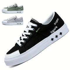 Men's Canvas Skate Shoes Non Slip Sneakers Footwear