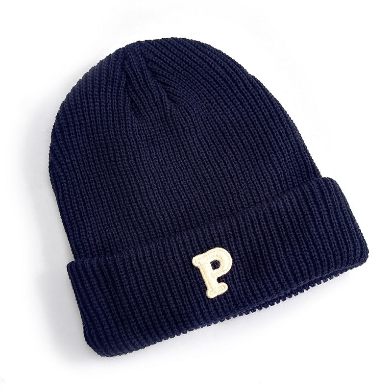 NEW Wool Letter Hat Knitted Beanie for Winter Activities