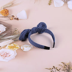 1pc Solid Bow Hair Band Dots Print Hair Pin Girls Hair Accessories