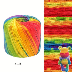 1pc DIY Knitting Crochet Cotton Thread All Cotton Dyed Wool Thread 132 89 Meter