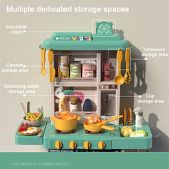 Kids Cooking Playset with Sink and Stove Pretend Play Kitchen Toy Set Ages 3