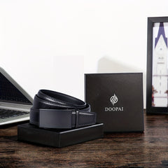 DOOPAI Ratchet Belts Men's Belt Leather 1 7 62 20 In Gift Set Box
