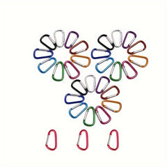 30pcs No 5 Aluminum Alloy Keychain Spring Buckle for Outdoor Camping Hiking