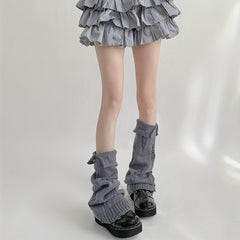 Ripped Leg Warmers Warm Y2K All match Socks Women's Stockings