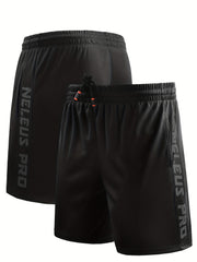 Men's Side Letter Pattern Rapid Dry Shorts