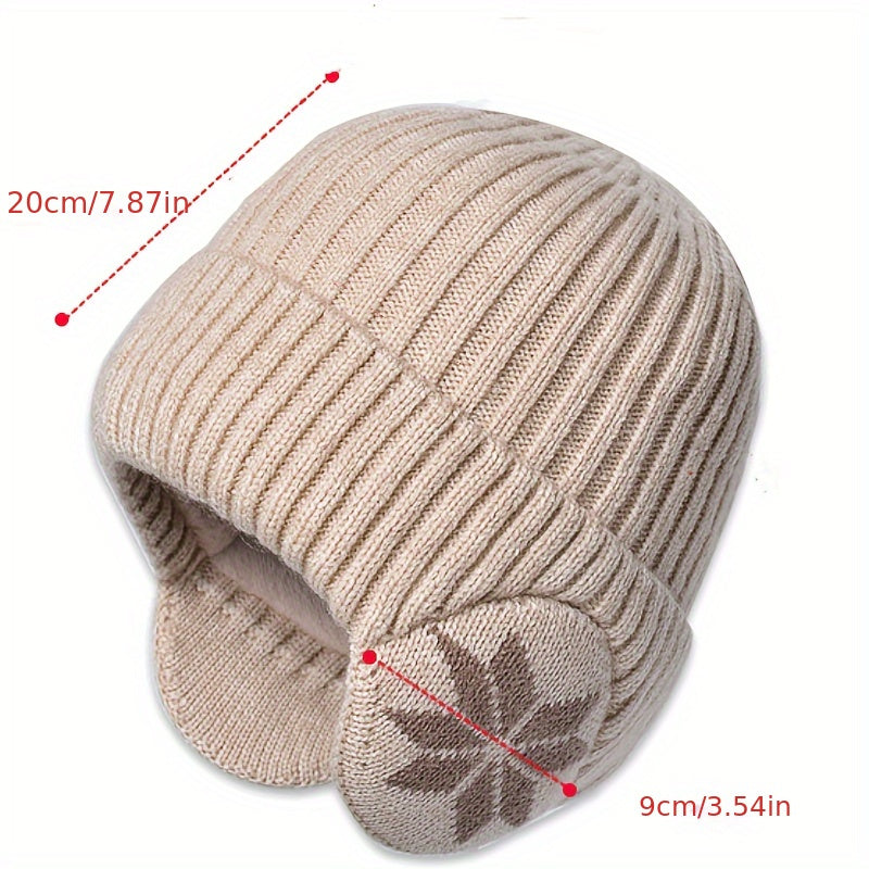 Outdoor Warm Woolen Hat for Autumn Winter Cycling with Ear Protection