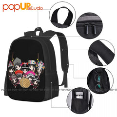 Hmong Girls Backpack Large Capacity Art Print 3D Riding Backpack