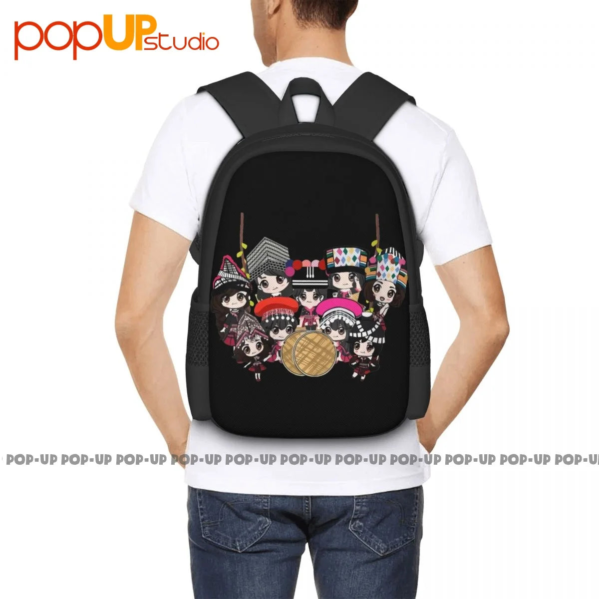 Hmong Girls Backpack Large Capacity Art Print 3D Riding Backpack