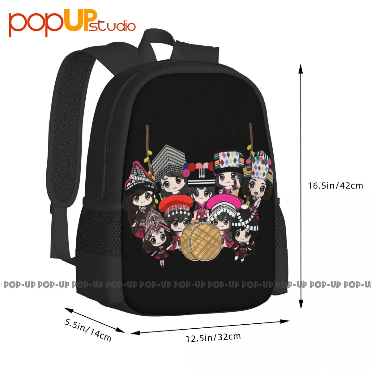 Hmong Girls Backpack Large Capacity Art Print 3D Riding Backpack