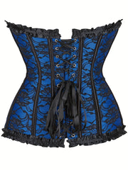 Strapless Corset Bustier Tummy Control Lace Up Body Shaper