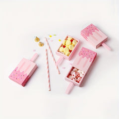 10pcs Colorful Ice Cream Candy Boxes For Party