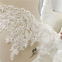 1pc Flower Lace Applique Sewing Patch DIY Wedding Dress Clothes