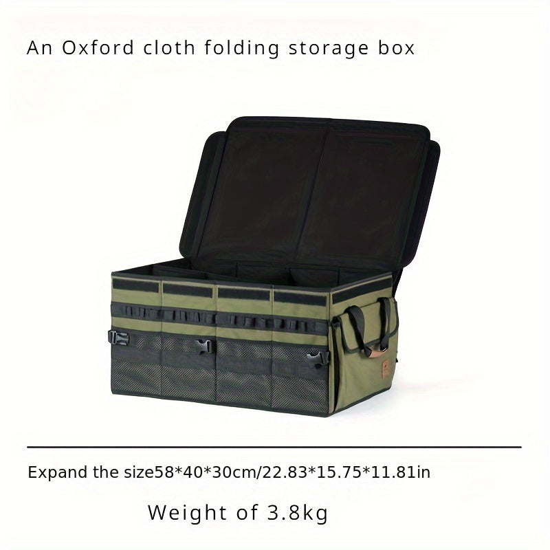Car Storage Box Outdoor Camping Oxford Cloth Folding Storage Box
