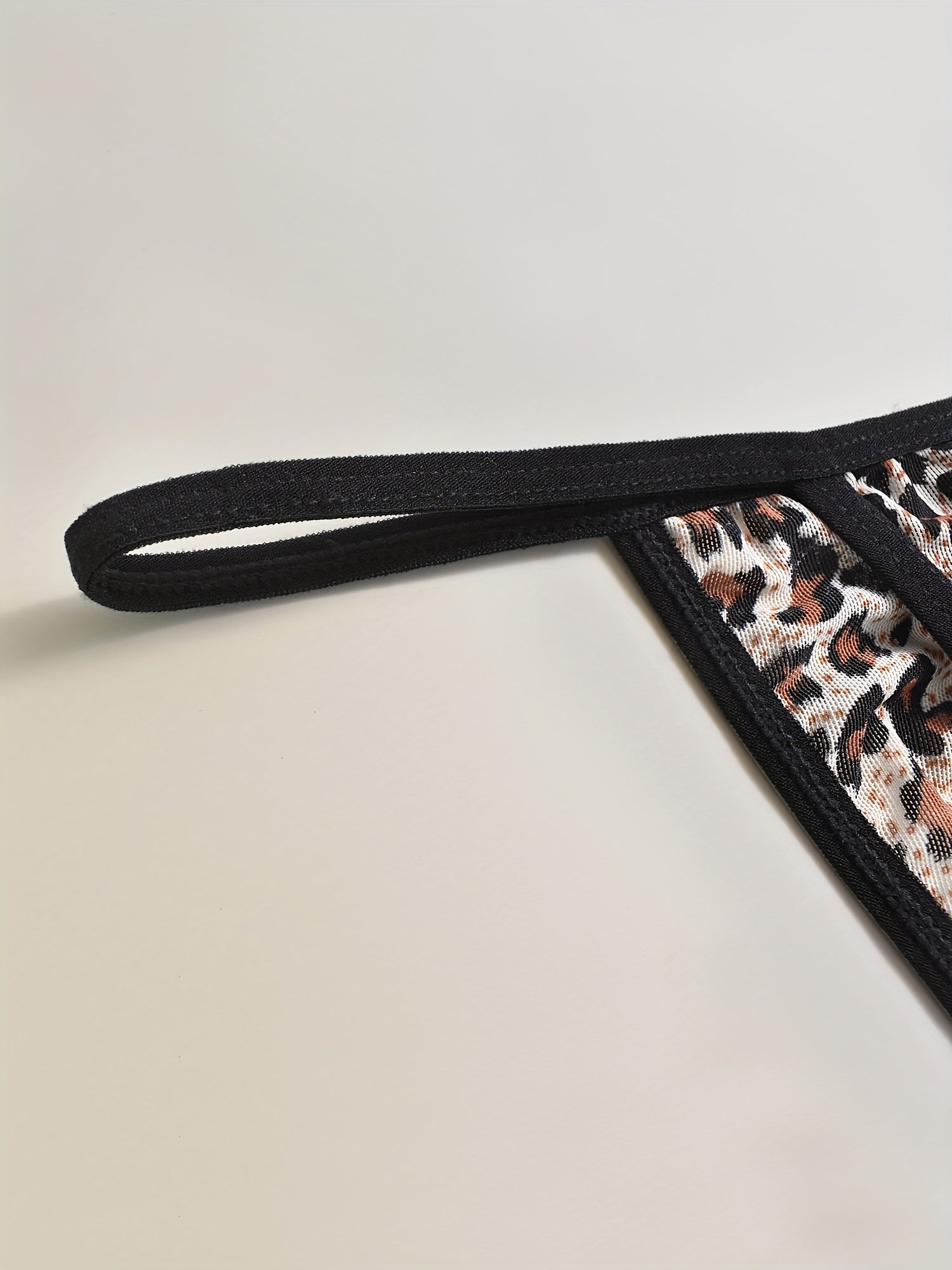3 Pack Plus Size Leopard Print Lace Thongs High Stretch Sexy Panties