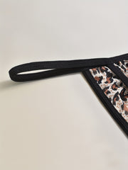 3 Pack Plus Size Leopard Print Lace Thongs High Stretch Sexy Panties