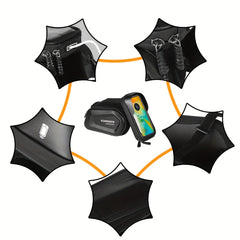 MTB Saddle Bag Double Front Beam Waterproof Touch Screen Handlebar Bag