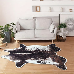 Cowhide Rug Cow Print Rug For Living Room Faux Cow Hide Animal Print Carpet
