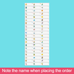 240 Transparent Custom Name Stickers Waterproof MEDIUM Size for Children Label