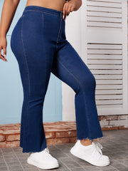 Women's Plus High Rise Flared Leg Jeans
